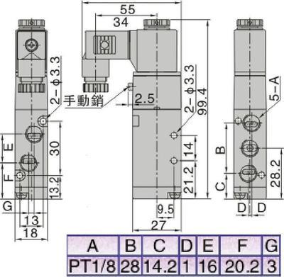 【AirTAC牌4V110电磁阀,NBKM特供4V110-06-DC24V】价格,厂家,图片,阀门,宁波海曙凯脉气动元器件-